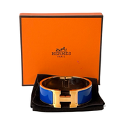Hermes Accessories H Clic Bracelet Blue